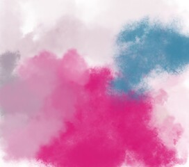 Clouds watercolor background for your design
 