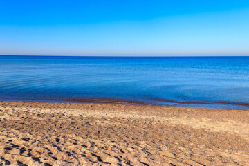 View of the Baltic sea in Poland