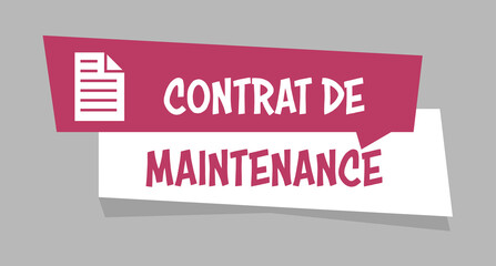 Logo contrat de maintenance.