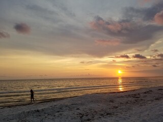 sunset at the beach
