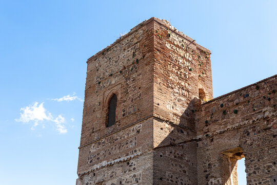 Buitrago del Lozoya, Spain. Walls, ramparts and towers of the Mendoza Castle