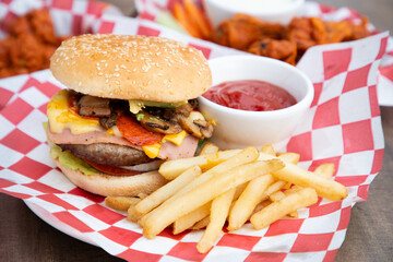 hamburguesa de champiñones