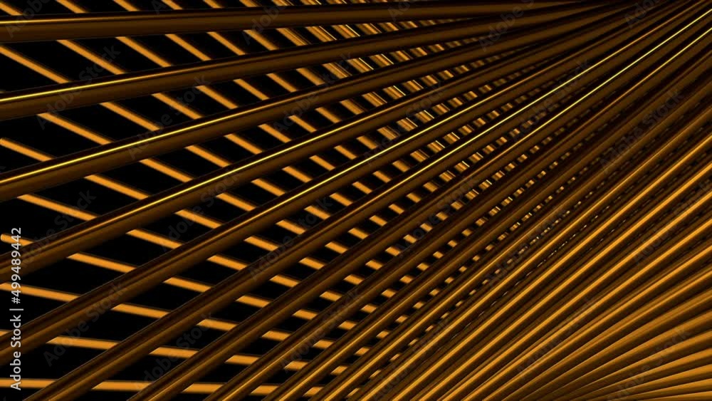 Poster orange bright lines.motion.a light-colored background on which lines move in abstraction at an angle