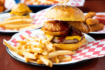 hamburguesa bbq