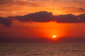Sunrise over the Outer Banks in North Carolina just outside of Nags Head