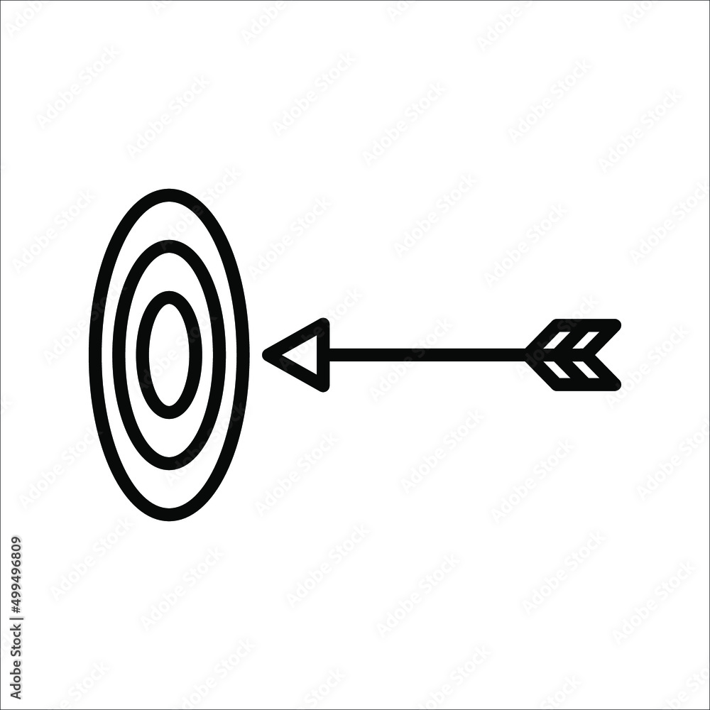 Poster target icon vector illustration on white background. symbol for web site computer and mobile vector.