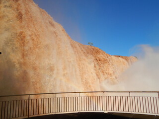 panoramic view of the iguaçu falls, Brazil