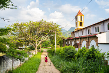April 14, 2022 San Joaquín, La Mesa, Cundinamarca, Colombia. The San Joaquin church.