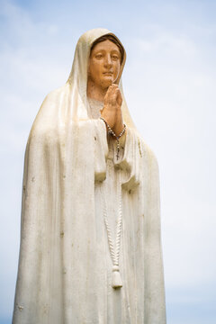 Statue of the Virgin Mary, in front of the Church of San Joaquin, Cundinamarca, Colombia