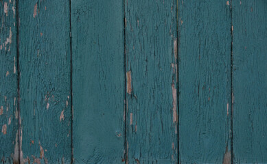 Natural Blue Wooden Background. Wooden rustic background. Old boards. Copy space for your text or image. Top view. Dark wood boards. Blank for design and require a wood grain. Vertical.