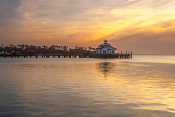 Roanoke Marshes Lighthouse in Manteo, North Carolina