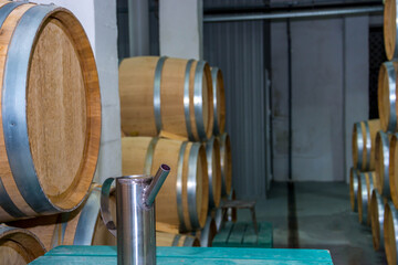 Wine aging barrels