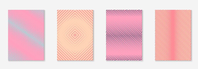 Fototapeta premium Modern catalog with minimalist geometric line and trendy shapes.