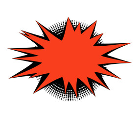 A vector illustration of Cartoon Speech Bubble Comic Style Background