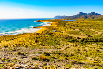 Sea shore, coast landscape in Spain.
