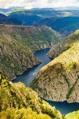 Boat trip on the Sil River. Galicia Spain.