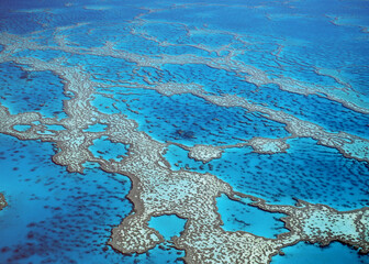 Aerial view of Hardy, reef, part of the Australian Great Barrier reef off the North Queensland coast, Australia.
