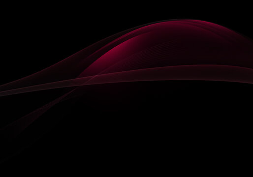 Abstract Background Waves. Black And Burgundy Abstract Background For Wallpaper Or Business Card