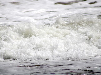 water flowing over rocks