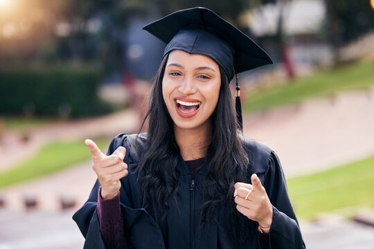 Great things take time. Cropped portrait of an attractive young female student celebrating on graduation day.