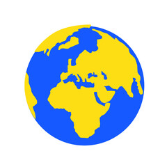 earth globe icon ukraine