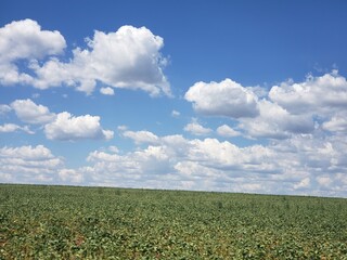 many clouds in the Brazil sky