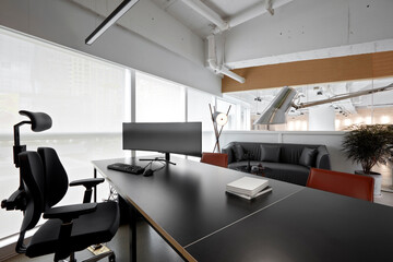 Modern simple and comfortable office interior