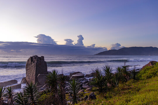 sunset over the sea