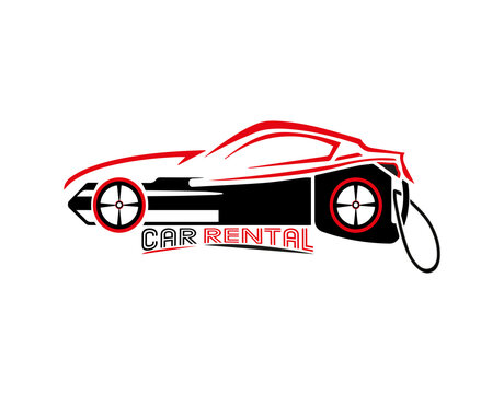 car rental logo design