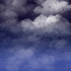 Clouds in the dark sky, bright texture for wallpaper.