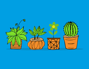 flower clipart logo design