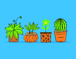 flower clipart vector design2