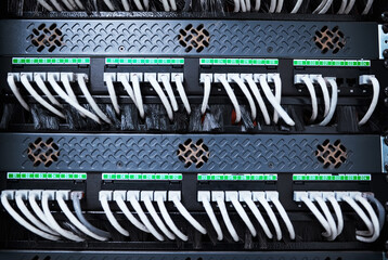 All the components are important. Cropped shot of the inside of a computer with all of its wiring located in a server room.