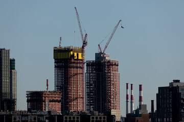 Brooklyn Construction Cranes
