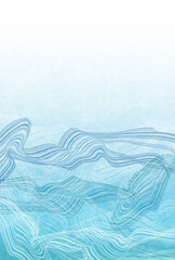 Obraz premium 波 海 和柄 背景 