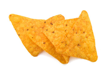 Fototapeta premium Ttortilla chips isolated on white background