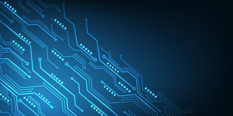 Vector abstract futuristic technology circuit board  background