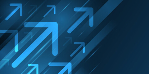 Vector blue light arrows ans speed light copy space communication technology cocept.