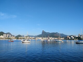 Naklejka premium boats in the bay