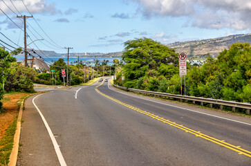 Fototapeta na wymiar Scenery around Hanauma Bay and Koko Crater on Oahu