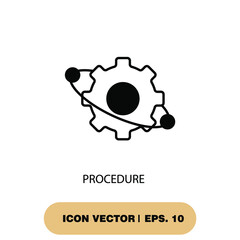 procedure icons  symbol vector elements for infographic web
