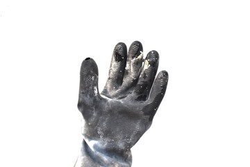 hand isolated on white