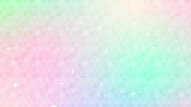 幻想的なホログラム背景とキラキラパーティクル