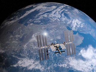 宇宙空間からみた地球 © Binary Epic Inc.