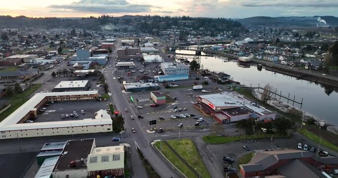 Coastal Town in Washington State Hoquiam in Grays Harbor County