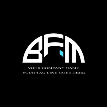BFM letter logo creative design with vector graphic