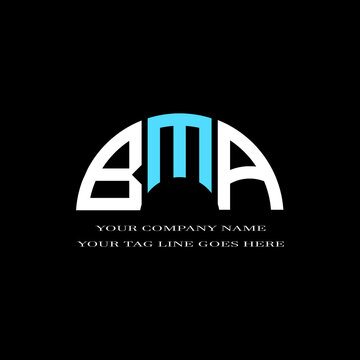 BMA letter logo creative design with vector graphic