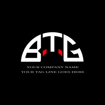 BTG letter logo creative design with vector graphic
