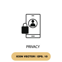 privacy icons  symbol vector elements for infographic web