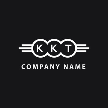 KKT  letter logo design on black background. KKT   creative initials letter logo concept. KKT  letter design.

